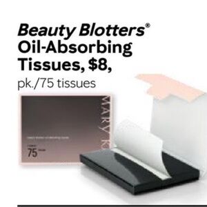 Mary Kay Oil-Absorbing Tissues in Black and Pink